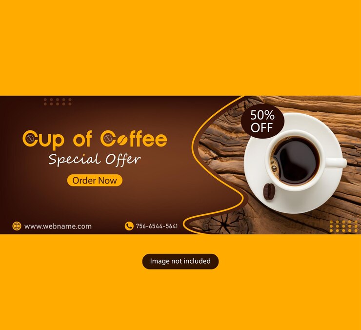 Cup of Coffee Lover Banner Design