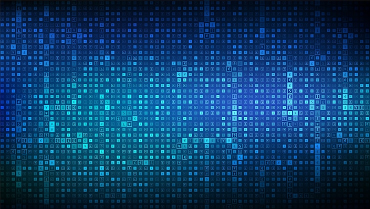 Vector currency signs background. dollar, euro, yen.