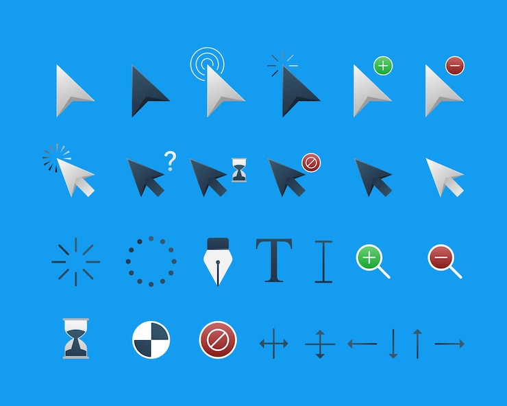 Vector cursor pointer icon vector illustration