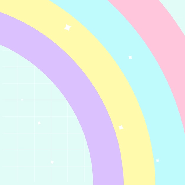 Cute background Rainbow Vector