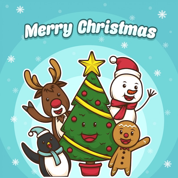 cute christmas character
