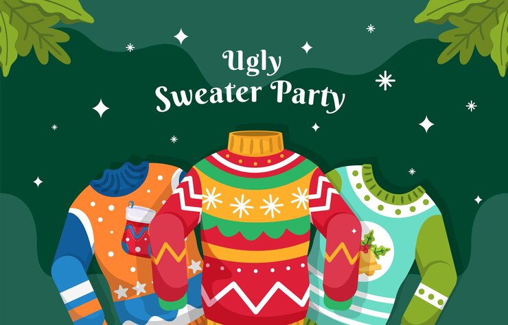 Vector cute christmas items seamless pattern theme