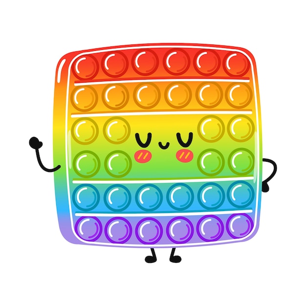 Cute funny popit pop it character