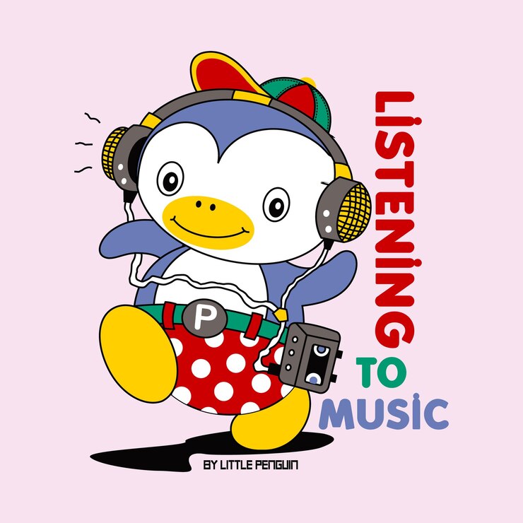 Vector cute penguin design cartoon vector illustration