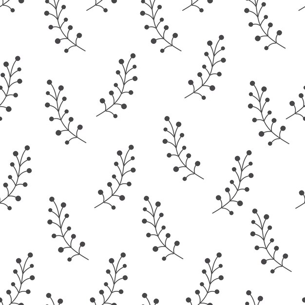Cute seamless background with beautiful leaves Modern minimalistic texture Pattern for textile