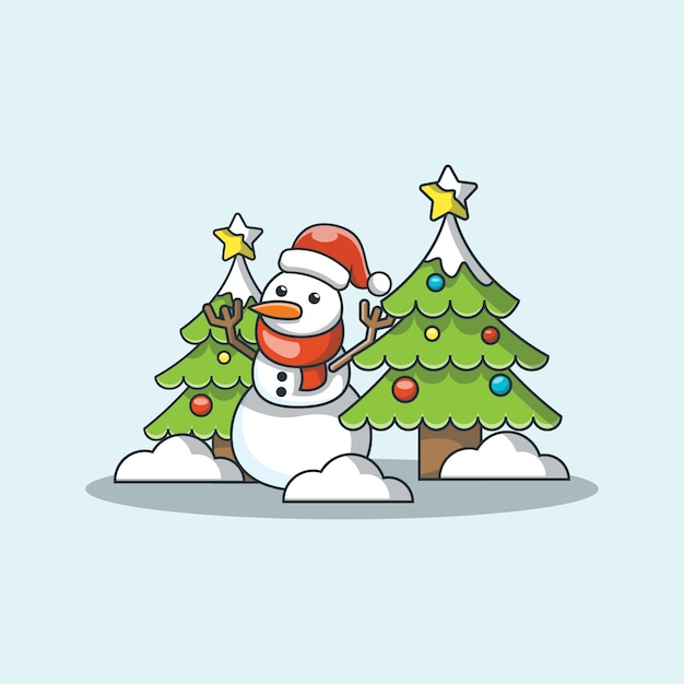 cute snowman character