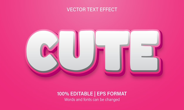 Cute text effect
