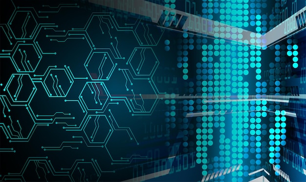 cyber circuit future technology concept background