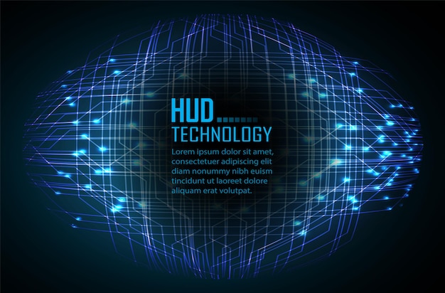 cyber circuit future technology concept background