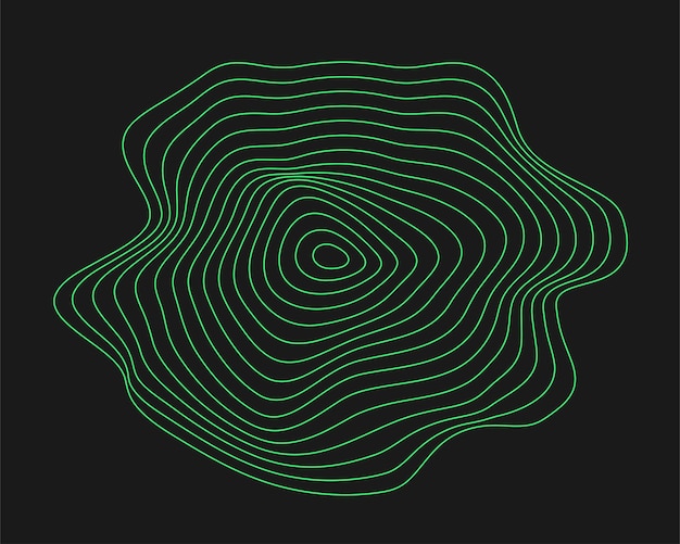 Cyber geometry y2k element Cyberpunk shape Isolated style on black background