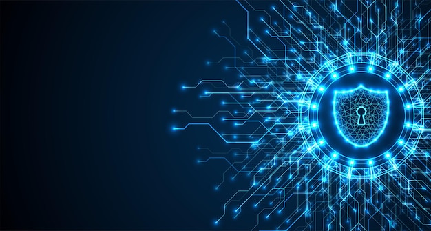 cyber security concept. personal data security. cyber data or information privacy idea