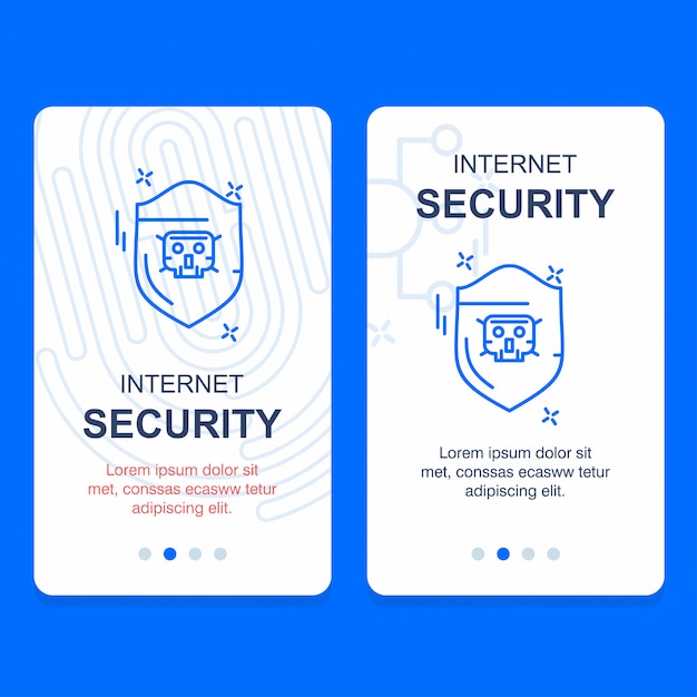 cyber security creative design vector