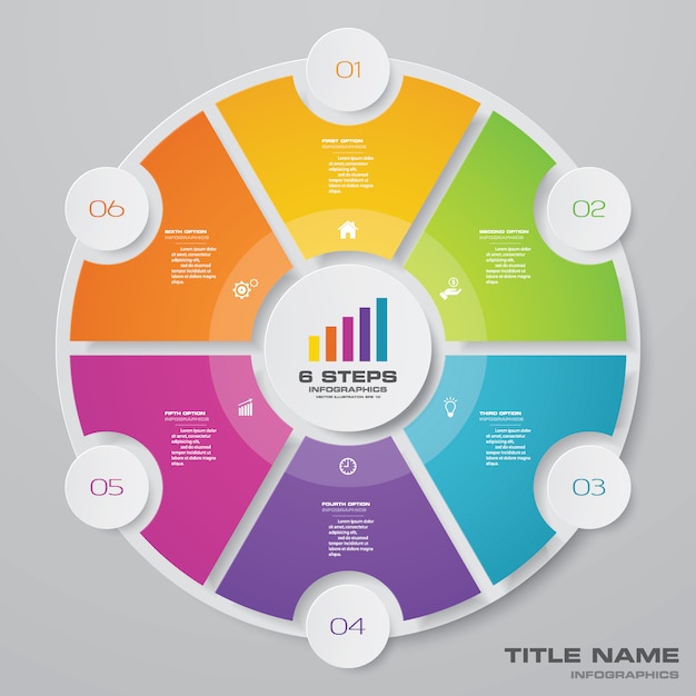 cycle chart infographic for data presentation