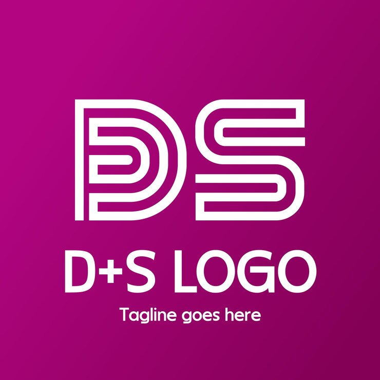 Vector d and s monogram logo design
