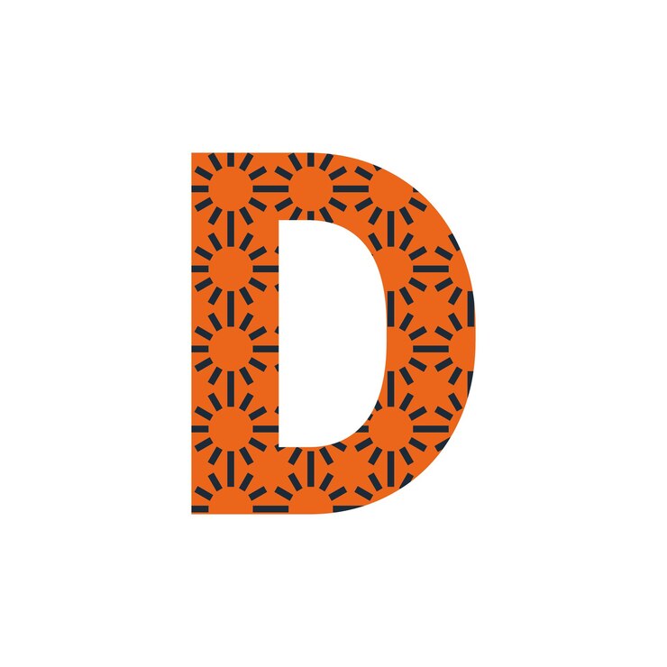 Vector d letter logo or d text logo and d word logo design