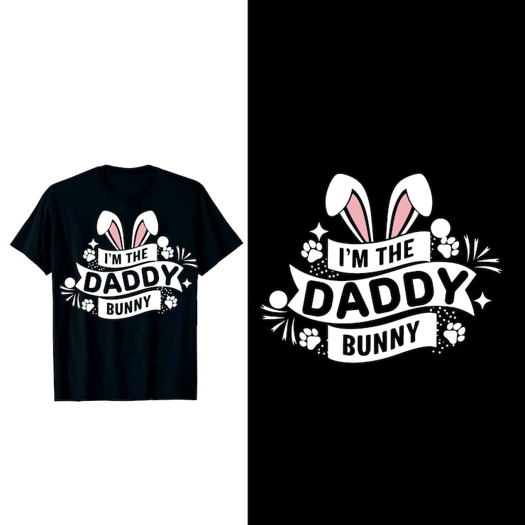 Daddy Bunny Easter T-Shirt Design