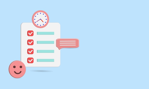 Daily schedule note list icon illustration, best for your property images from school