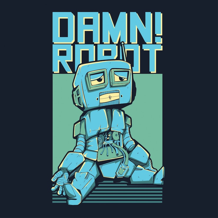 Vector damn robot