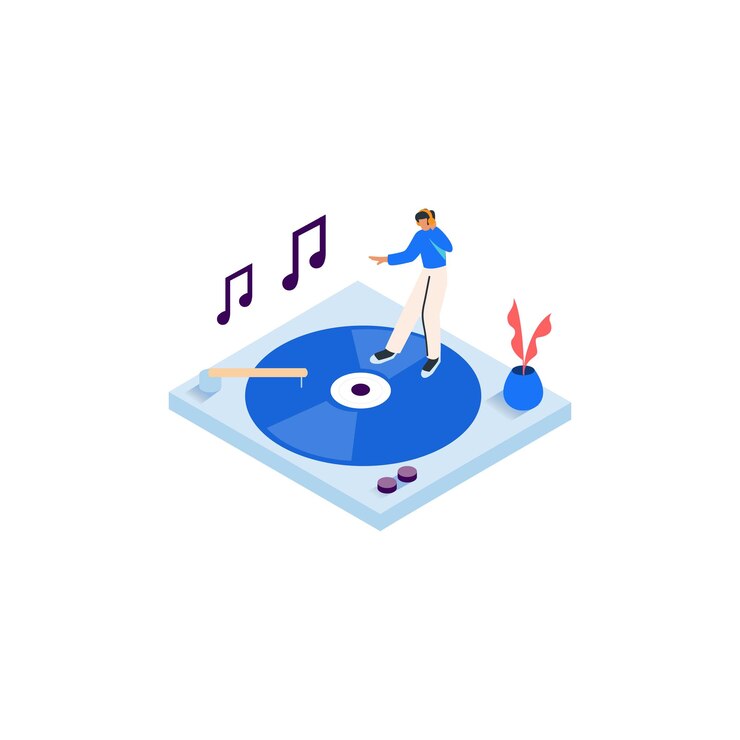 Dancing music Flat Icon