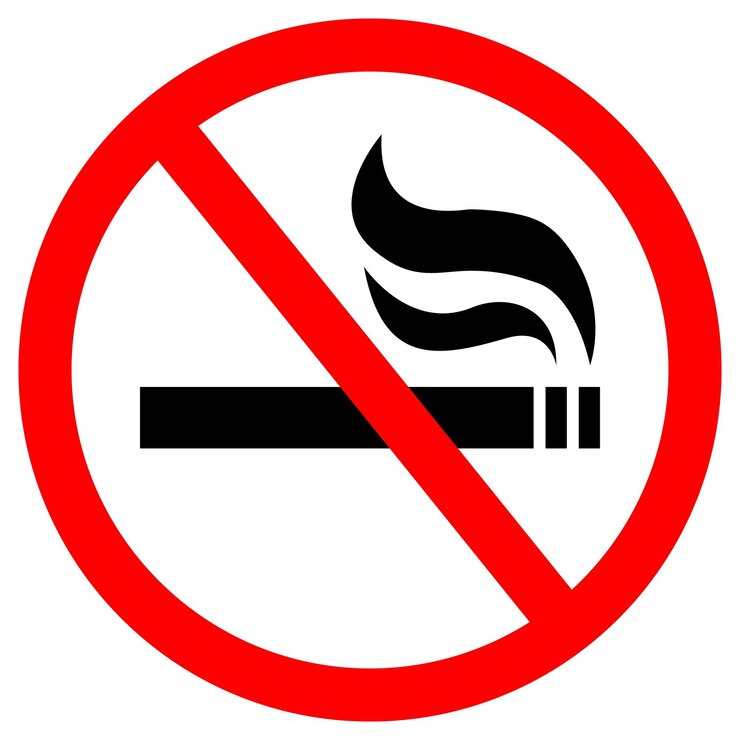 Danger No smoking sign Do not smoke cigarette addiction awarenessVector flat icons with white background cartoon design EPS10 illustration