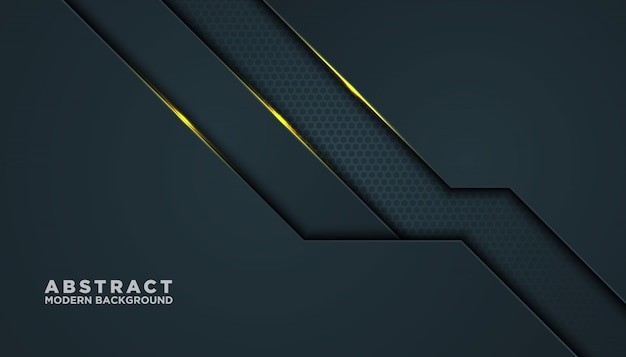 Dark abstract background with black overlap layers