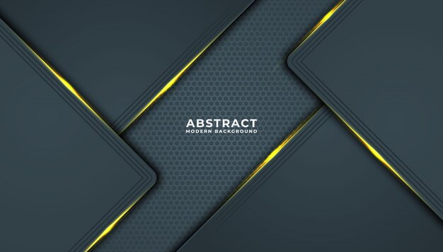 Dark abstract background with black overlap layers