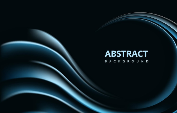 Vector dark blue abstract modern wave gradient texture background wallpaper graphic design