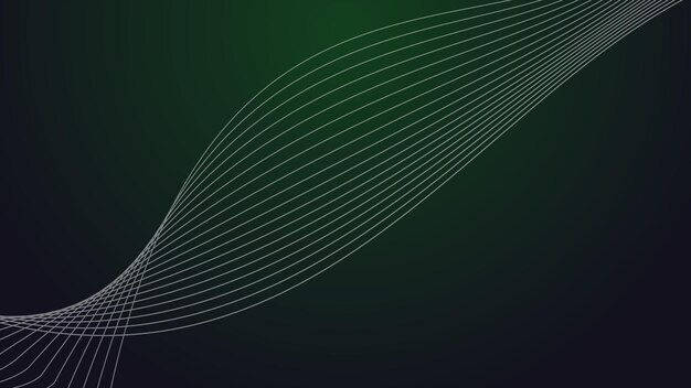 Dark green abstrct background wallpaper design vector image with curve line for backdrop or presenta