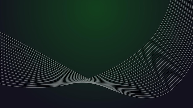 Dark green abstrct background wallpaper design vector image with curve line for backdrop or presenta