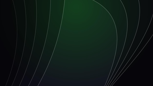 Dark green abstrct background wallpaper design vector image with curve line for backdrop