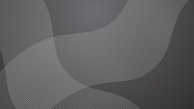 dark grey abstract background with stripes curve line vector image