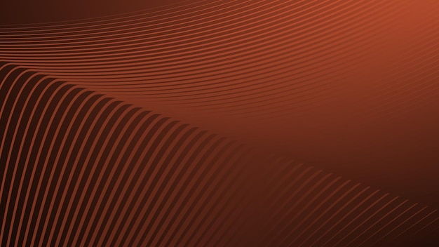 Dark orange gradient with curve line abstract background for backdrop