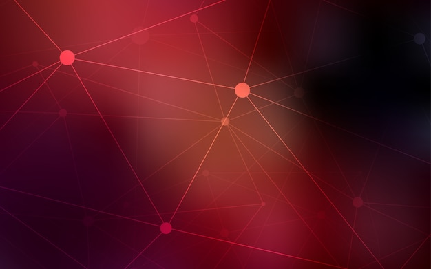 dark red vector layout with circles