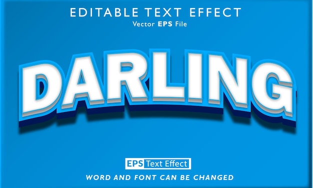 darling text effect