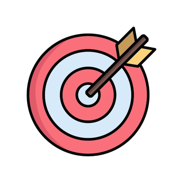 dart icon vector design template simple and clean