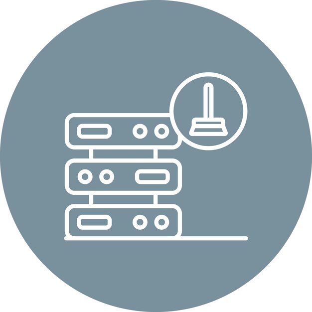 data cleaning icon vector image can be used for data analytics