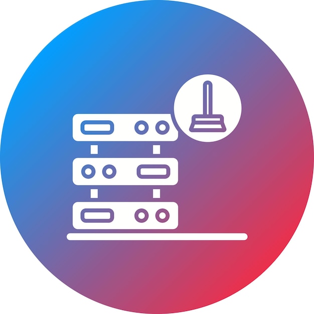 data cleaning icon vector image can be used for data analytics