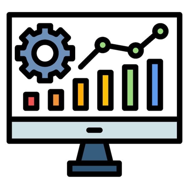 data driven icon vector image can be used for video blog