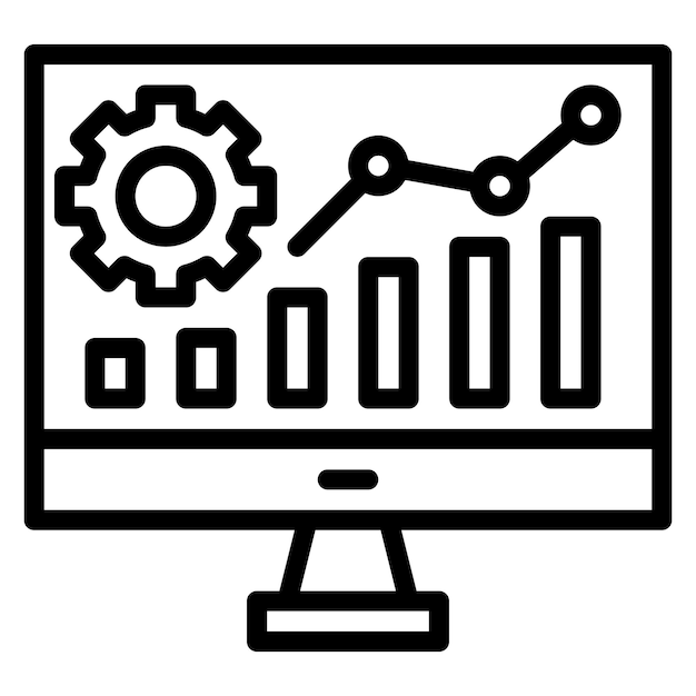 data driven icon vector image can be used for video blog