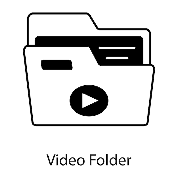 Data Files Linear Icon