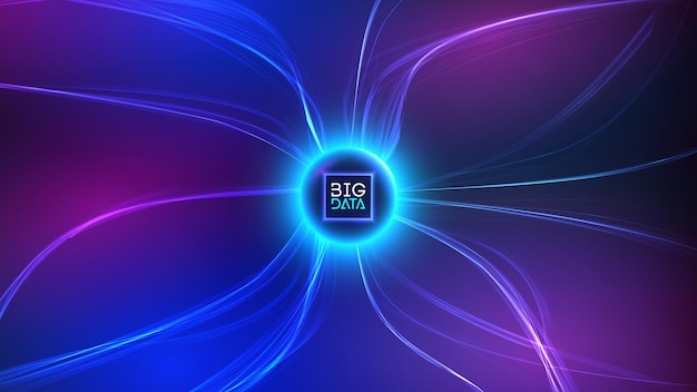 data flow technology background information flow big data vector illustration