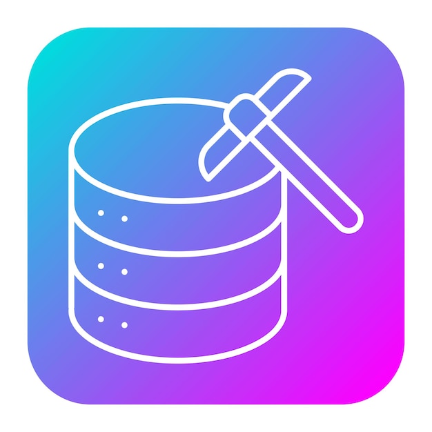 Data Mining vector icon Can be used for Data Analytics iconset