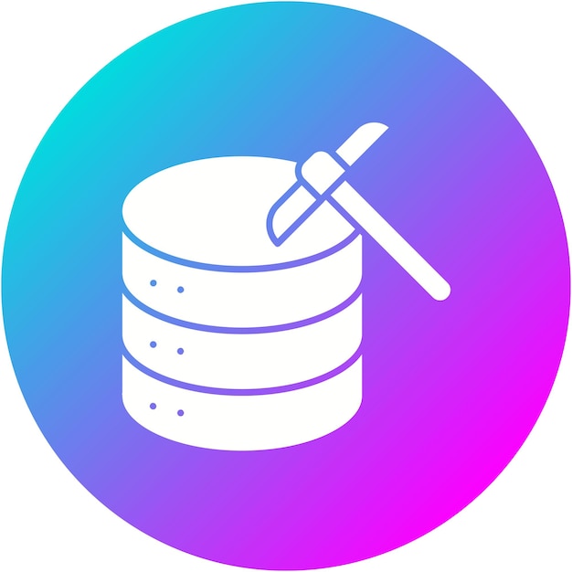 Data Mining vector icon Can be used for Data Analytics iconset