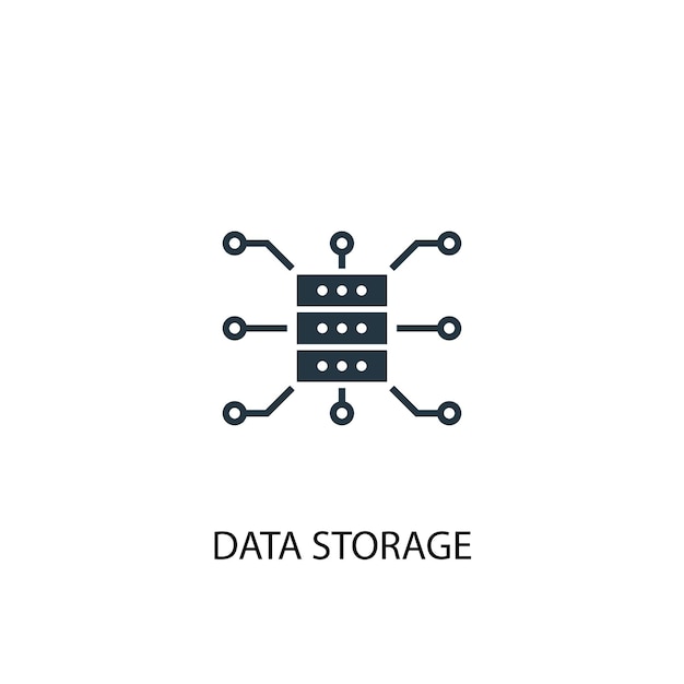 Data Storage icon. Simple element illustration. Data Storage concept symbol design. Can be used for web and mobile.