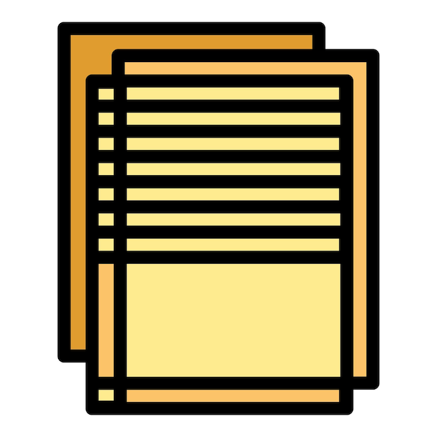 Database sheet icon Outline database sheet vector icon for web design isolated on white background color flat
