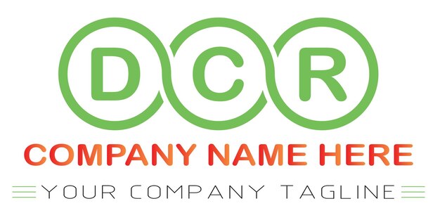 DCR Letter Logo Design