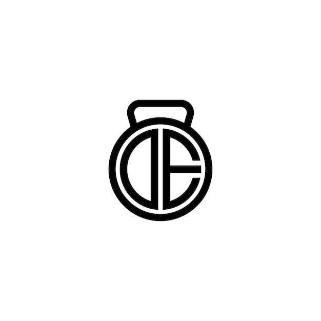 DE monogram logo design letter text name symbol monochrome logotype alphabet character simple logo