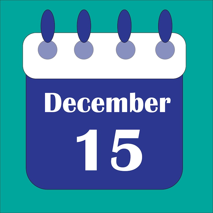 Vector december calendar