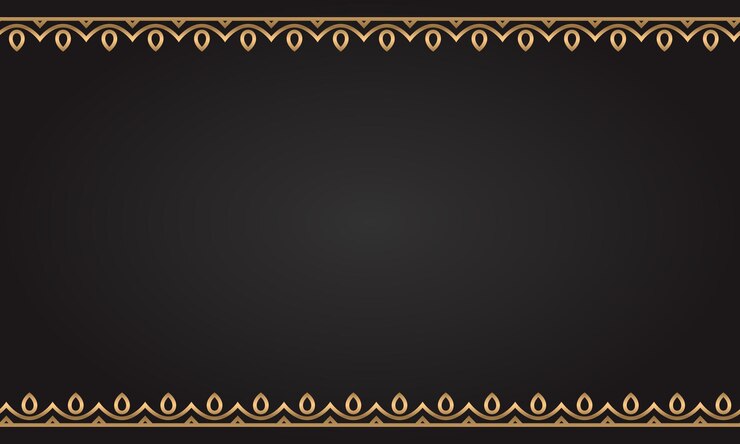 Vector decorative frame elegant for design in islamic style place for golden border and brown background