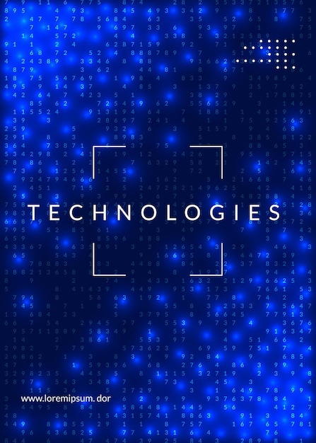 Deep learning concept. Digital technology abstract background. Artificial intelligence and big data.